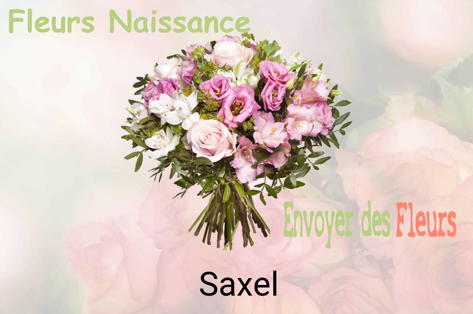 Bouquet de fleurs de naissance livré à Saxel
